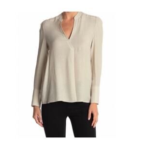 Brochu Walker V Neck Gauze Lena Blouse Long Sleeve Top Size Small